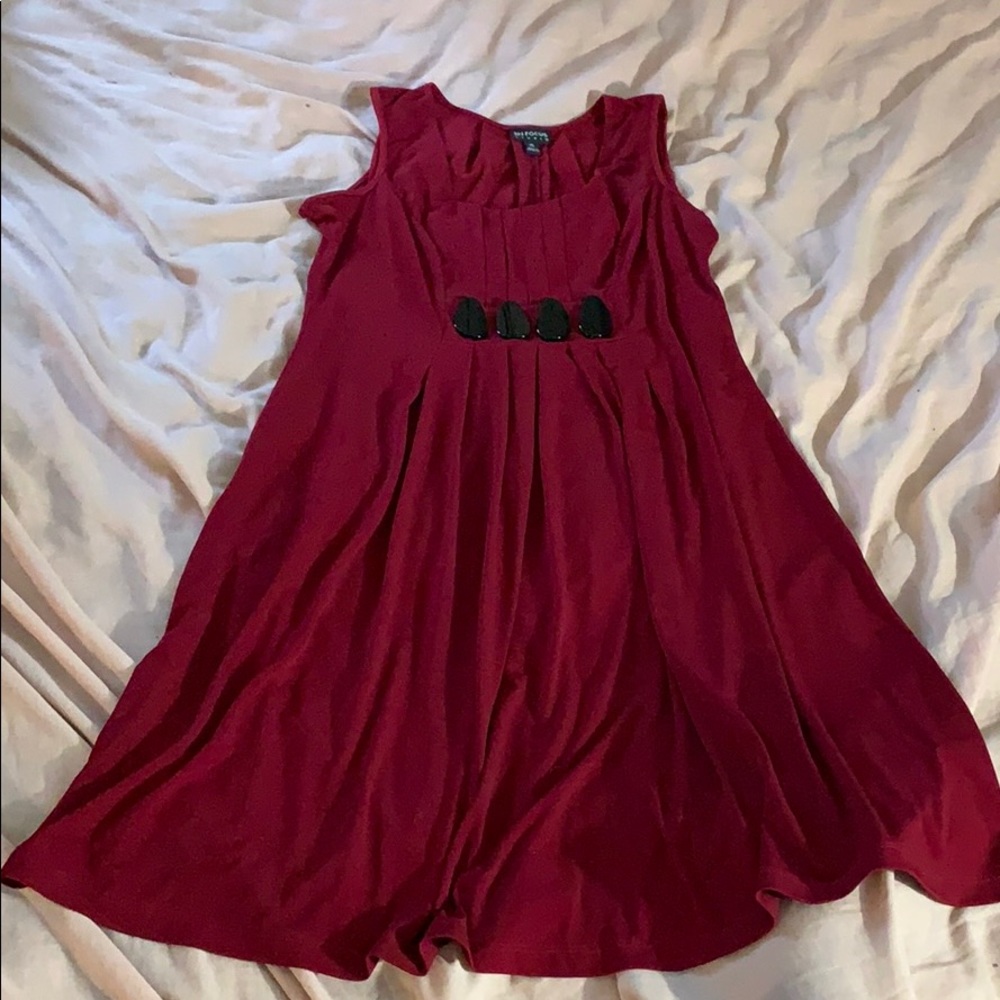 Red Dress with Black additions to waist